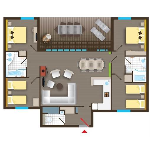 Premium cottage BD476 at Le Bois aux Daims